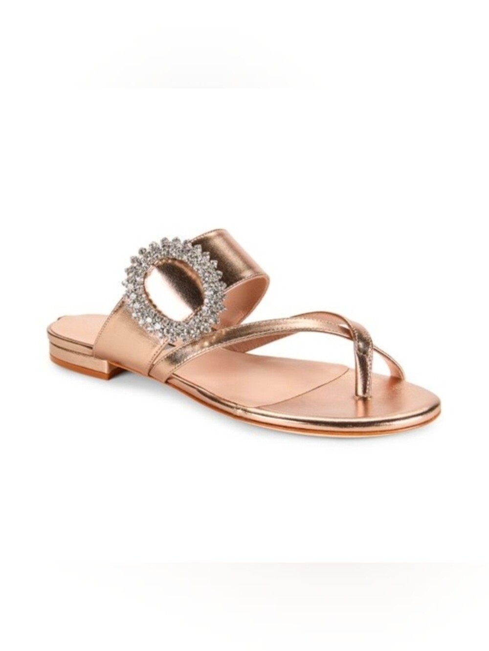 SJP by Sarah Jessica Parker Jinx Crystal Buckle Flat Sandals